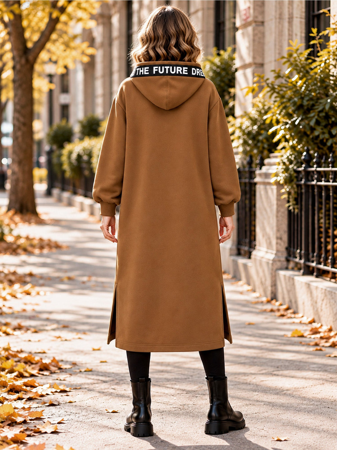 Clara | Manteau sweat oversize à capuche