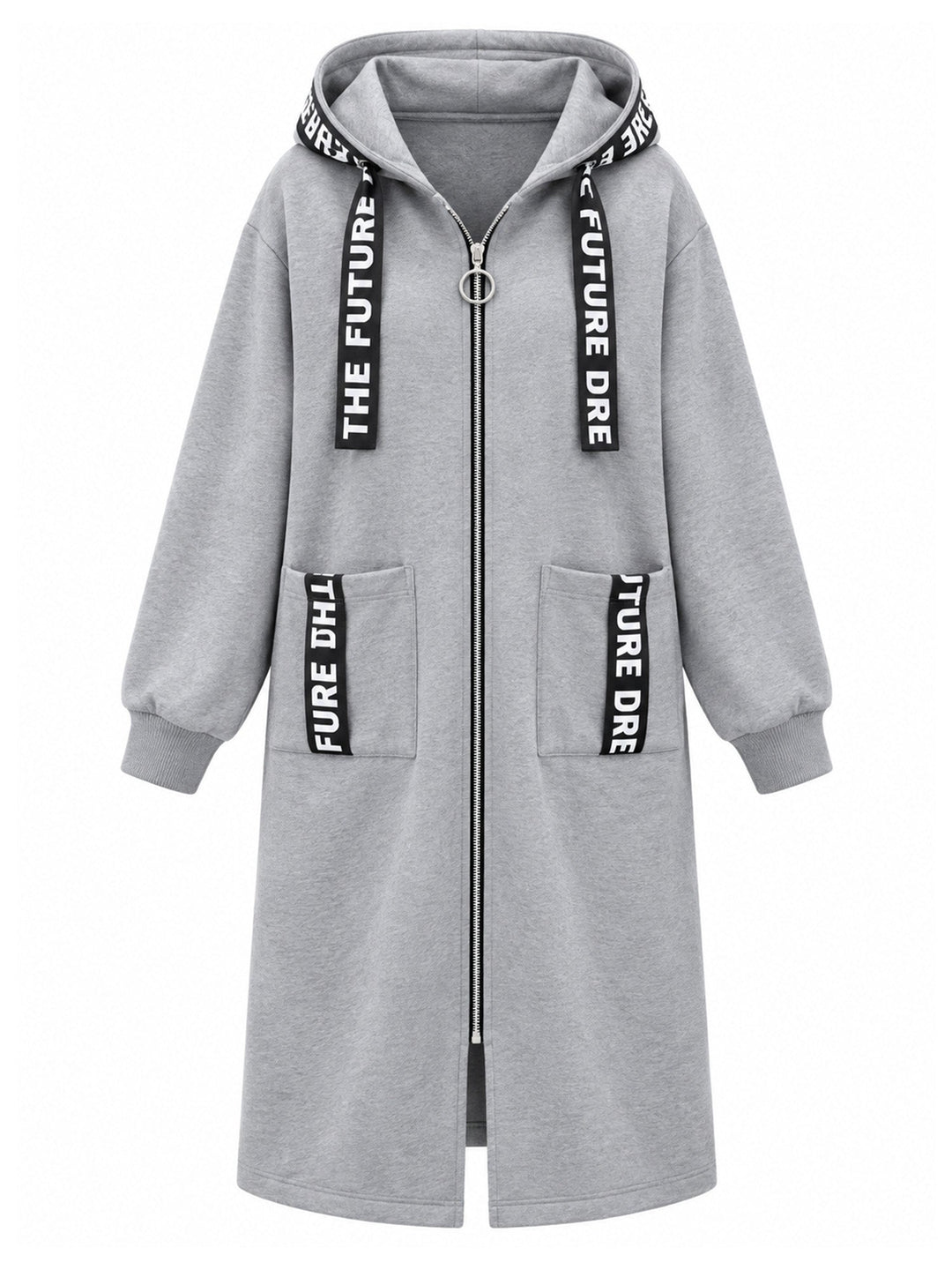 Clara | Manteau sweat oversize à capuche