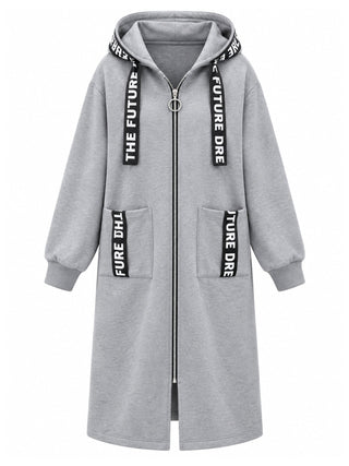 Clara | Manteau sweat oversize à capuche