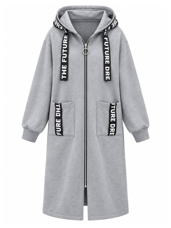 Clara | Manteau sweat oversize à capuche