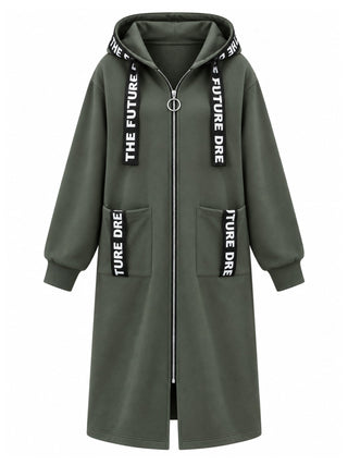 Clara | Manteau sweat oversize à capuche