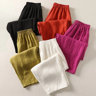Maeve | Pantalon confortable en coton et lin