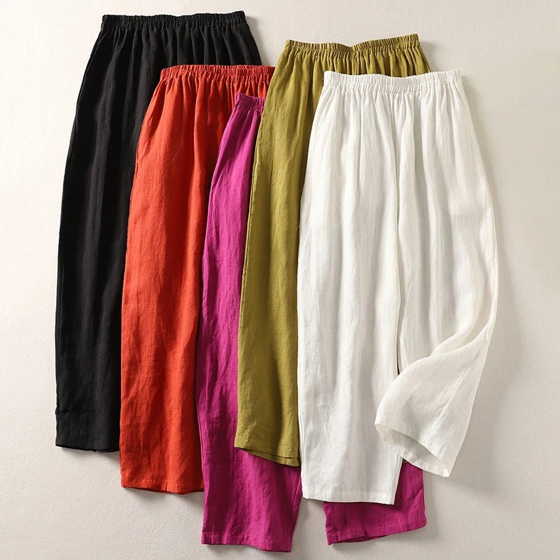 Maeve | Pantalon confortable en coton et lin
