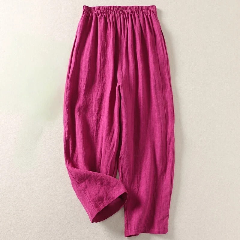 Maeve | Pantalon confortable en coton et lin