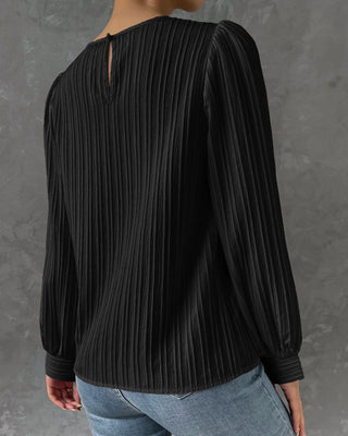 Bianca | Blouse élégante à manches lanternes longues