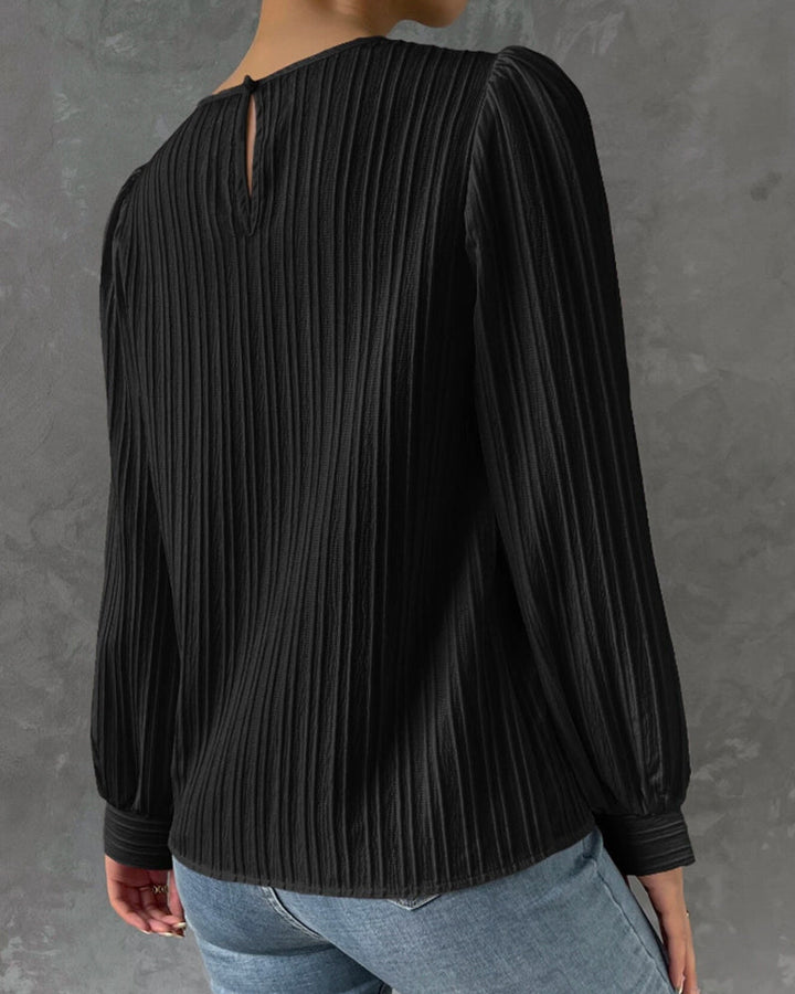 Bianca | Blouse élégante à manches lanternes longues