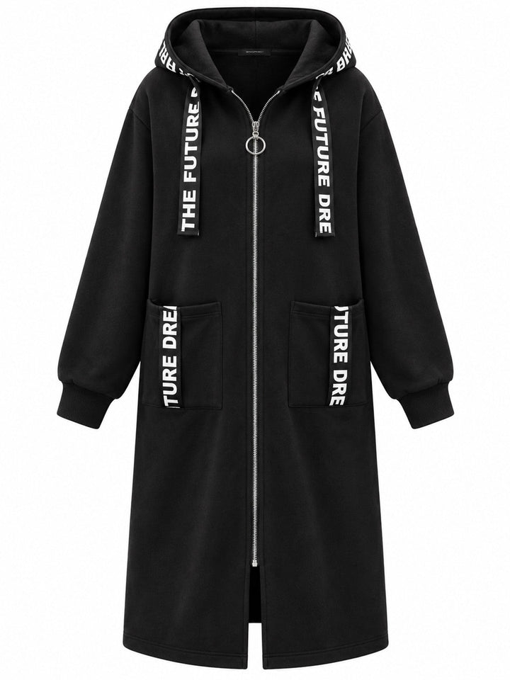 Clara | Manteau sweat oversize à capuche