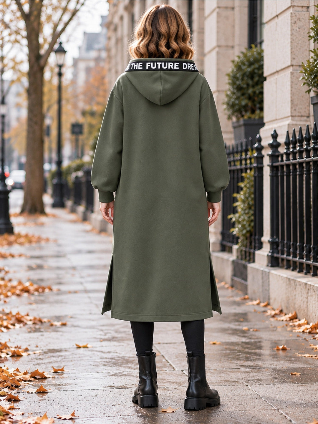 Clara | Manteau sweat oversize à capuche