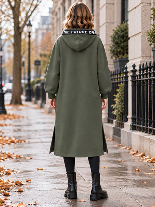 Clara | Manteau sweat oversize à capuche