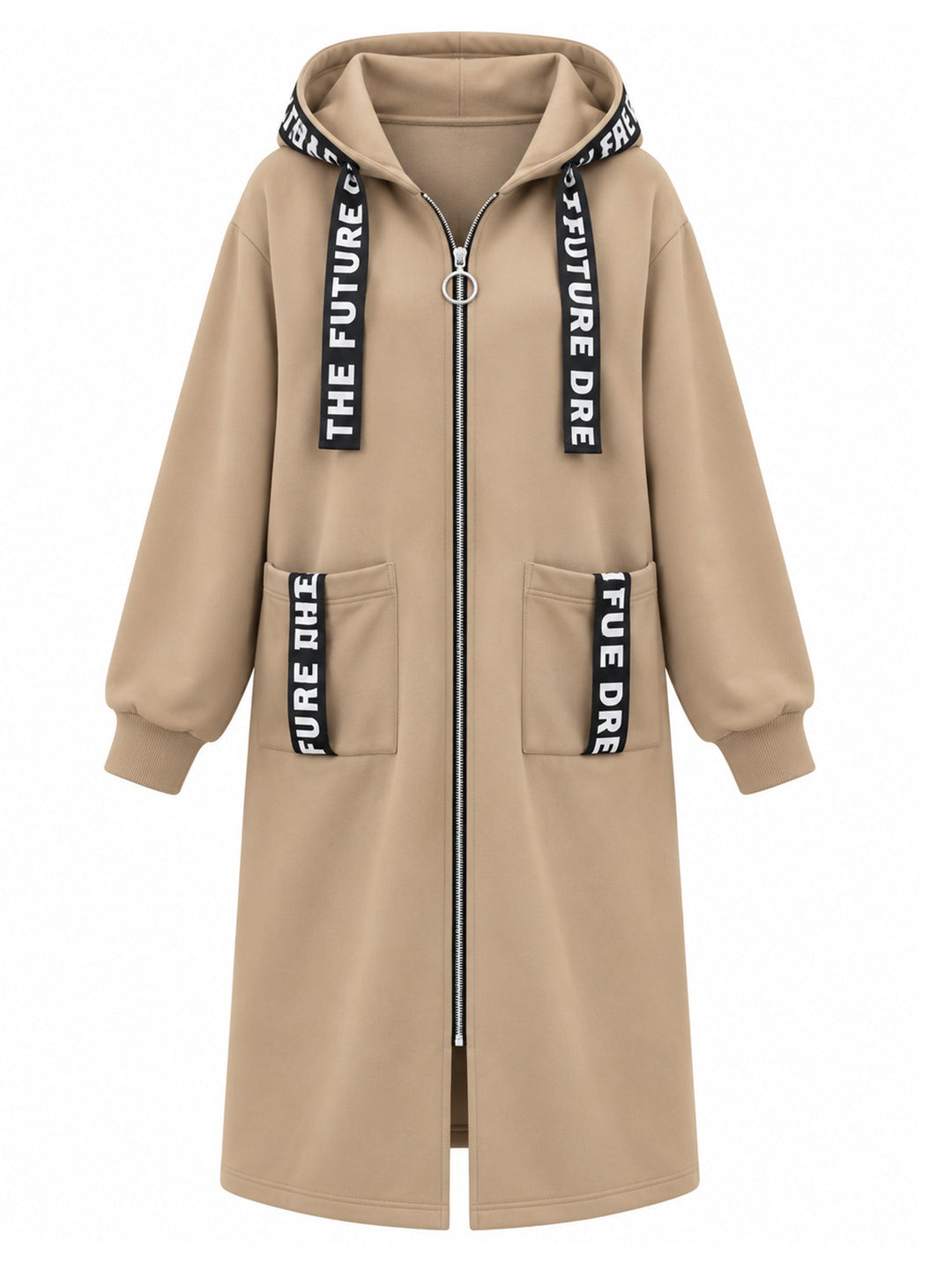 Clara | Manteau sweat oversize à capuche