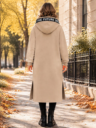 Clara | Manteau sweat oversize à capuche