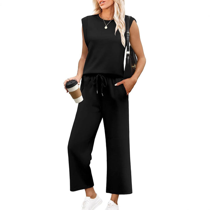 ROSEMARY | ENSEMBLE HAUT SANS MANCHES & PANTALON LARGE