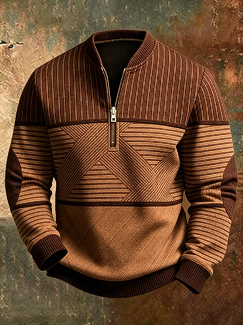 Viktor | Pull pour Hommes Élégant avec Fermeture Éclair Demi