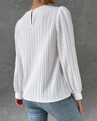 Bianca | Blouse élégante à manches lanternes longues