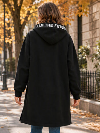 Clara | Manteau sweat oversize à capuche