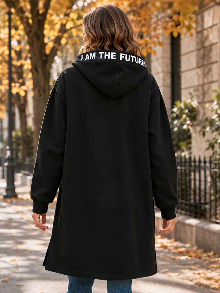 Clara | Manteau sweat oversize à capuche