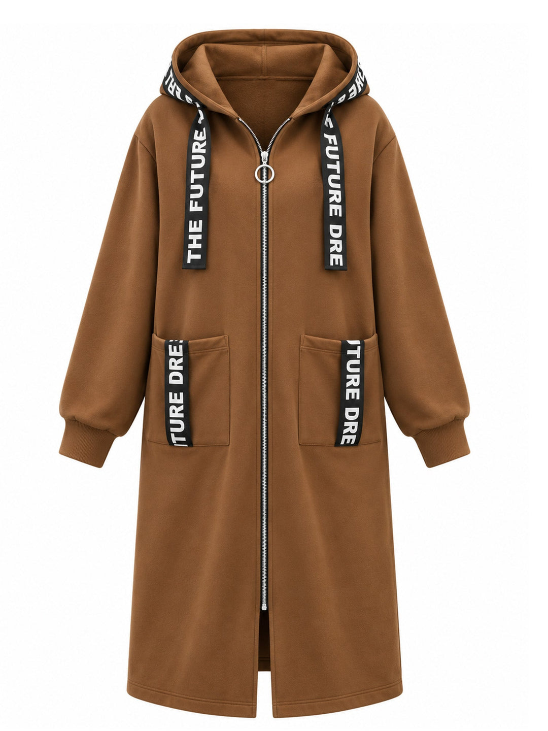 Clara | Manteau sweat oversize à capuche