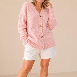 Luna - Gilet Tricoté Doux Avec Boutons