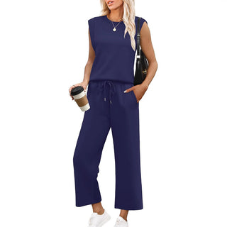 ROSEMARY | ENSEMBLE HAUT SANS MANCHES & PANTALON LARGE