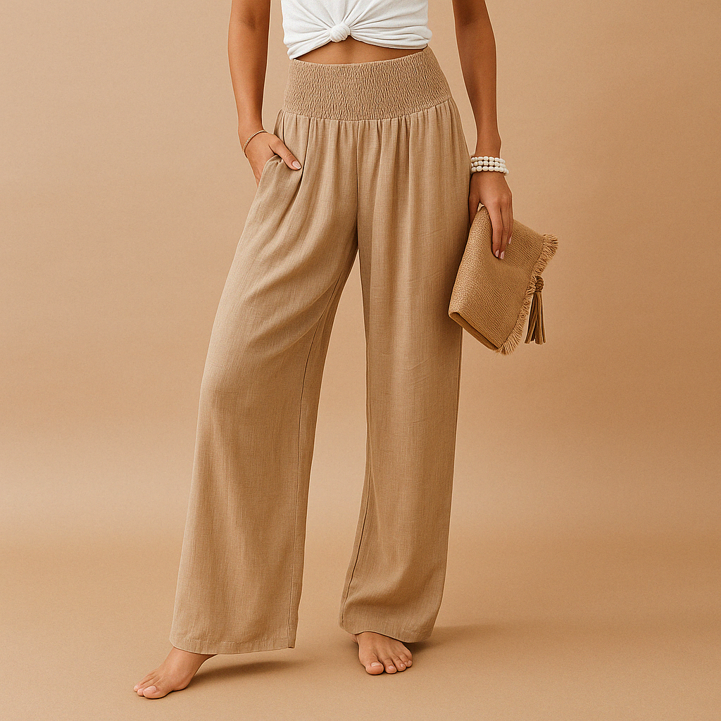 Lois | Pantalons en Lin avec Taille Élastique