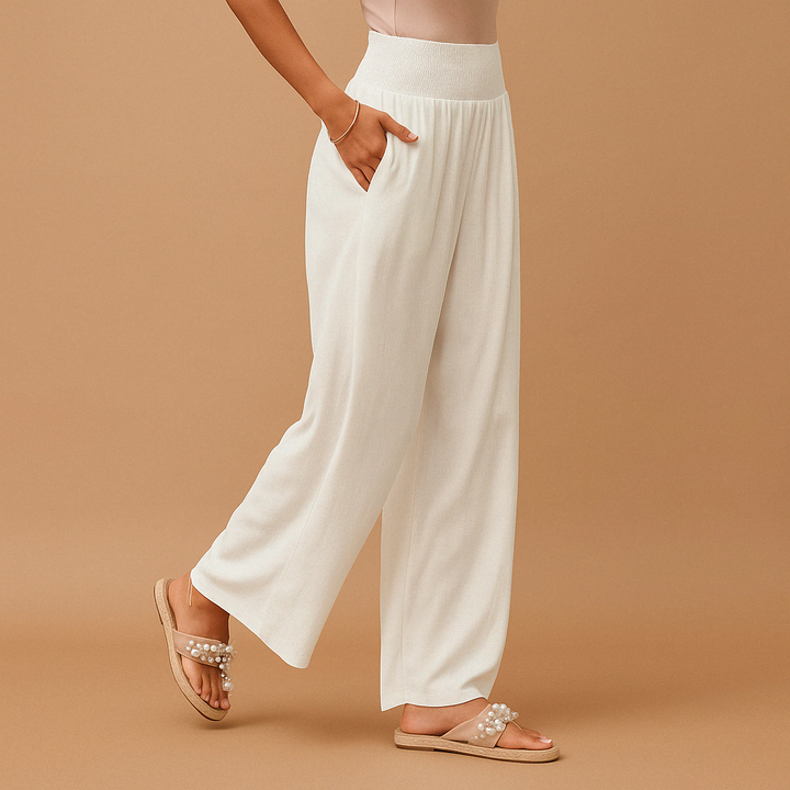 Lois | Pantalons en Lin avec Taille Élastique