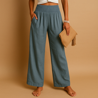 Lois | Pantalons en Lin avec Taille Élastique