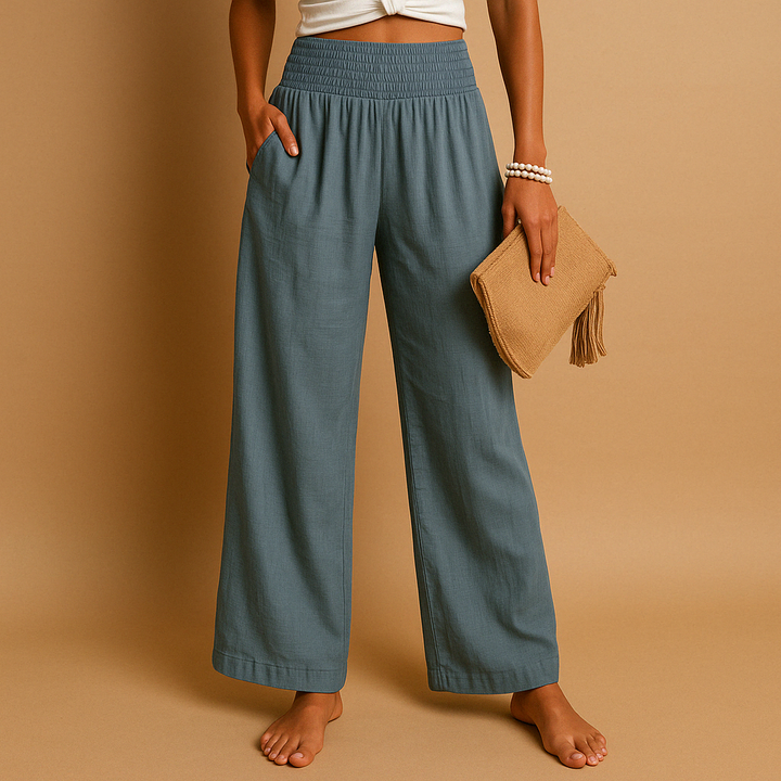 Lois | Pantalons en Lin avec Taille Élastique