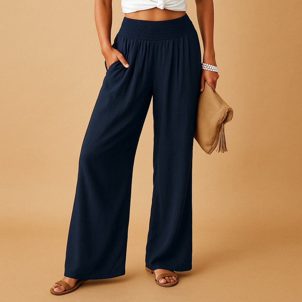 Lois | Pantalons en Lin avec Taille Élastique