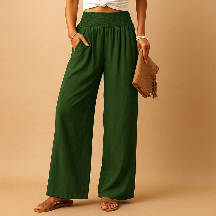 Lois | Pantalons en Lin avec Taille Élastique
