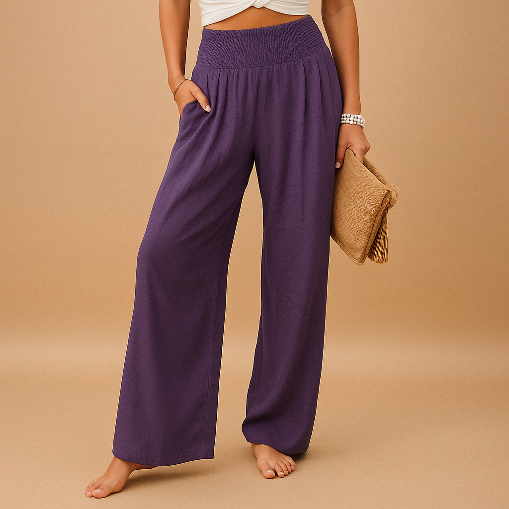 Lois | Pantalons en Lin avec Taille Élastique