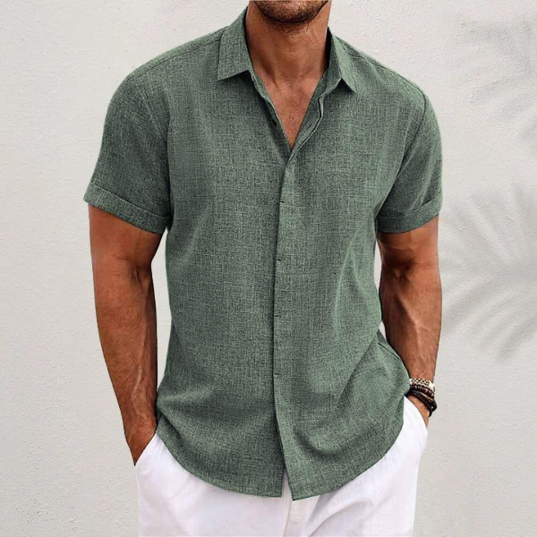 Chemise Classique à Manches Courtes