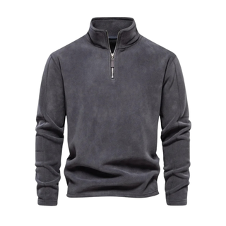 Pull en polaire à demi-zip