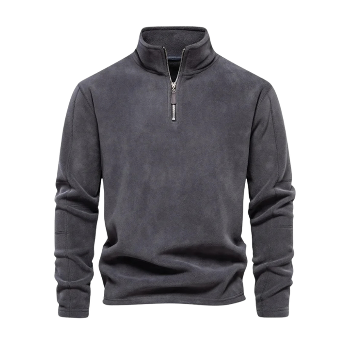 Pull en polaire à demi-zip