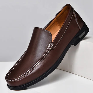 Chaussures en cuir demi-semelles premium pour hommes