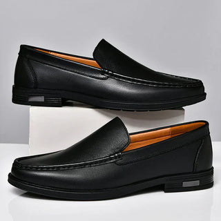 Chaussures en cuir demi-semelles premium pour hommes