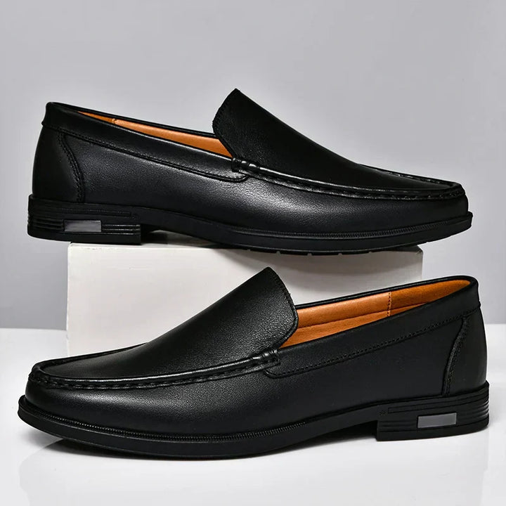 Chaussures en cuir demi-semelles premium pour hommes