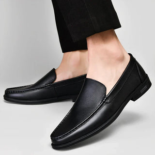 Chaussures en cuir demi-semelles premium pour hommes