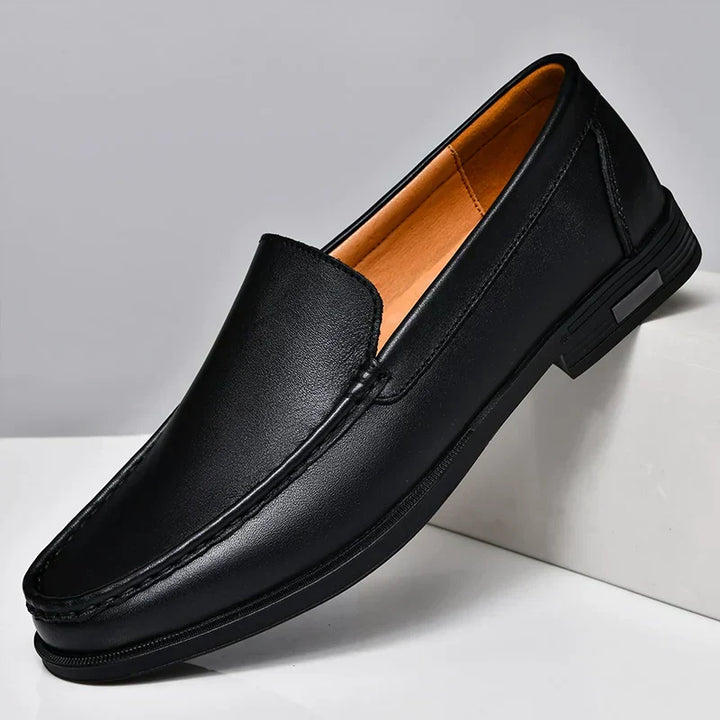 Chaussures en cuir demi-semelles premium pour hommes