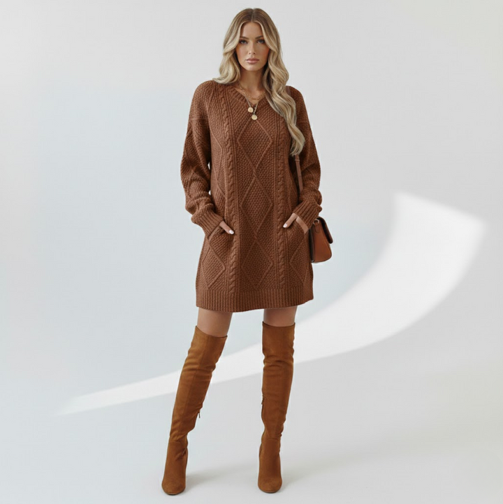Madeleine — Robe tricot élégante et confortable