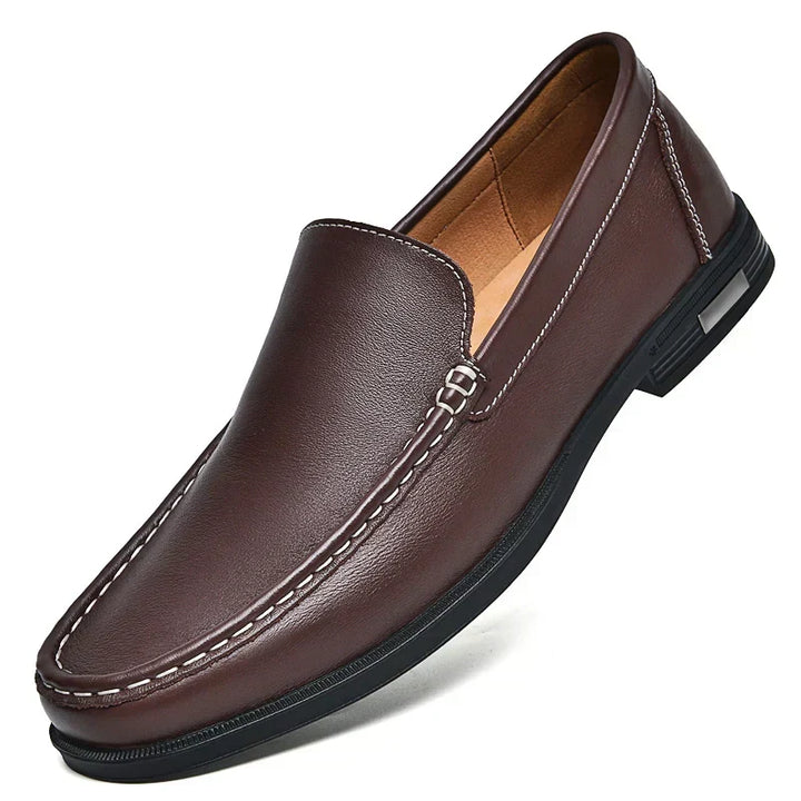 Chaussures en cuir demi-semelles premium pour hommes