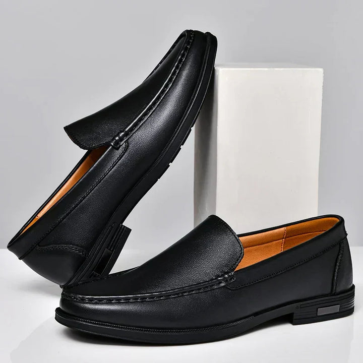 Chaussures en cuir demi-semelles premium pour hommes
