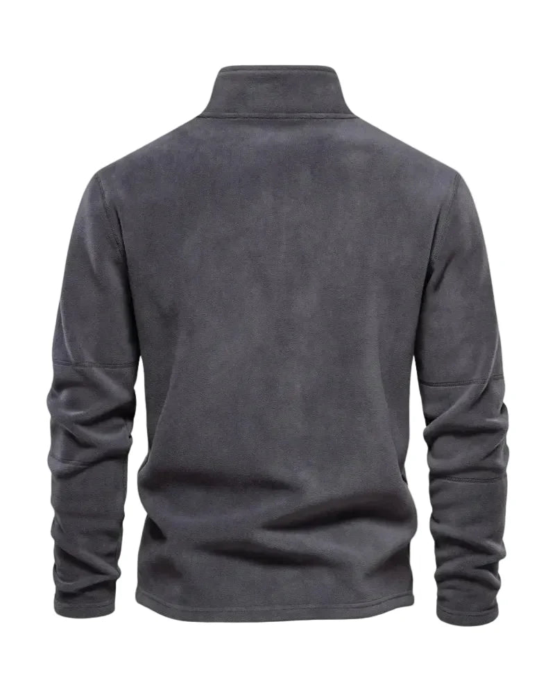 Pull en polaire à demi-zip