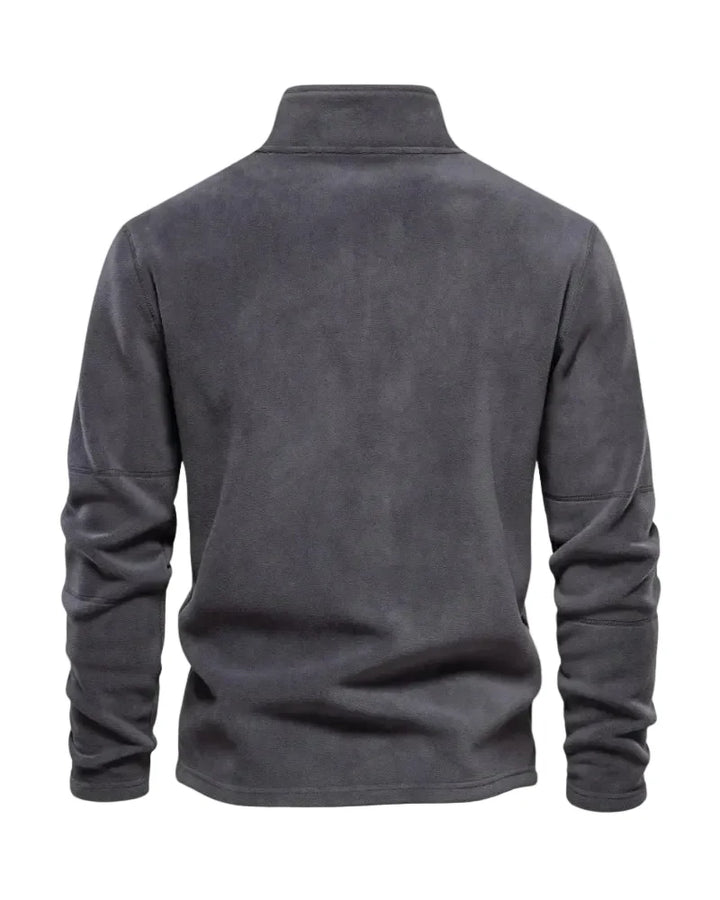 Pull en polaire à demi-zip