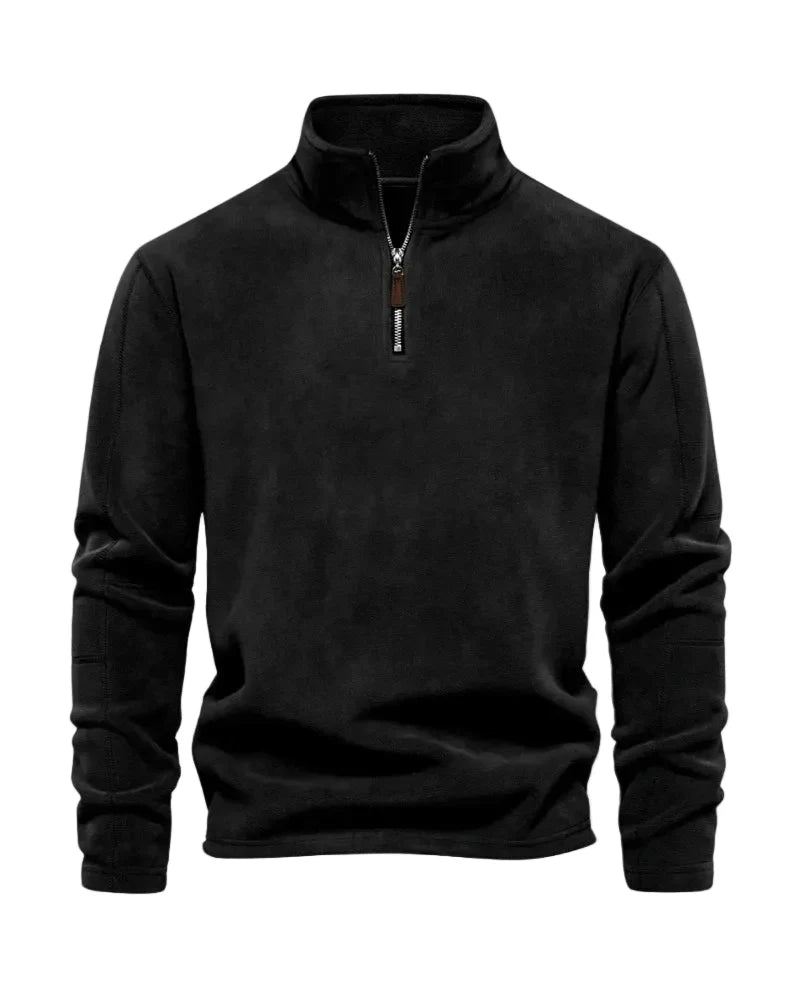 Pull en polaire à demi-zip