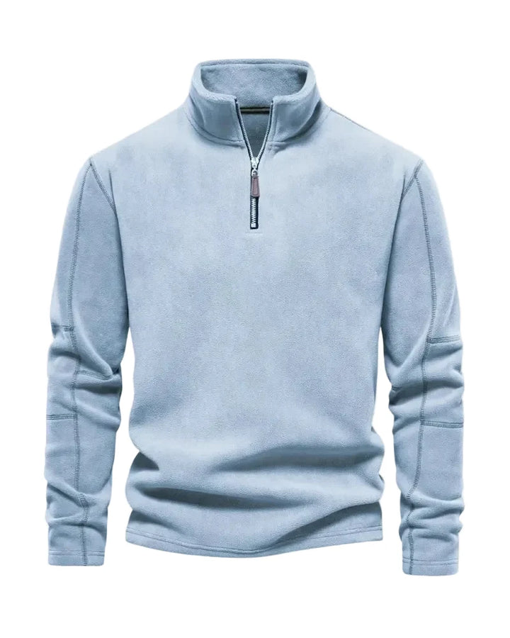 Pull en polaire à demi-zip