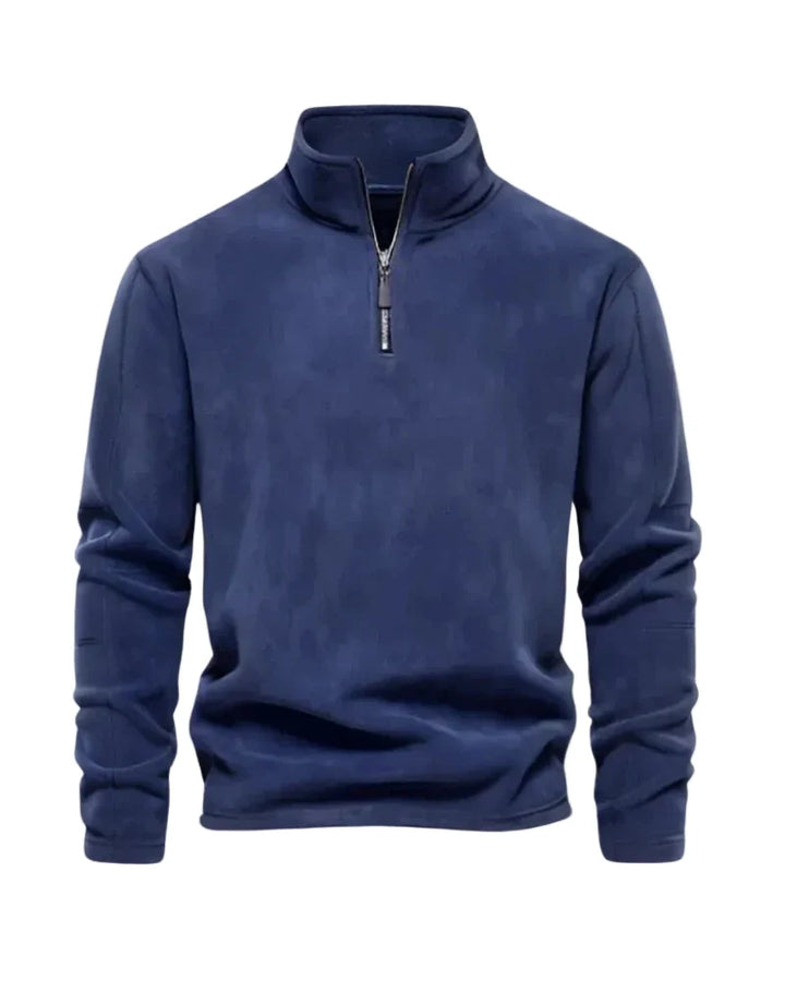 Pull en polaire à demi-zip