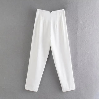 Morgana | Pantalon de bureau taille haute