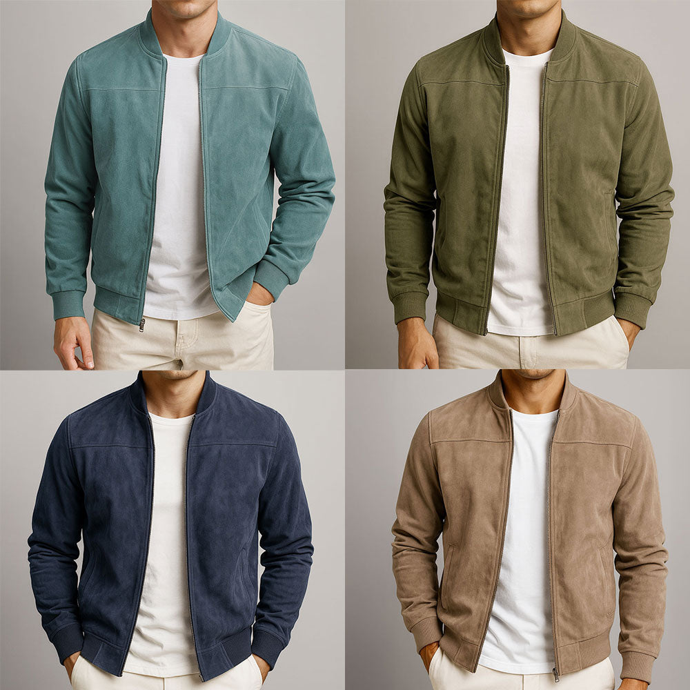 Marceaux – Le Blouson en Suède Authentique pour Homme