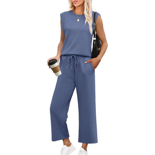 ROSEMARY | ENSEMBLE HAUT SANS MANCHES & PANTALON LARGE
