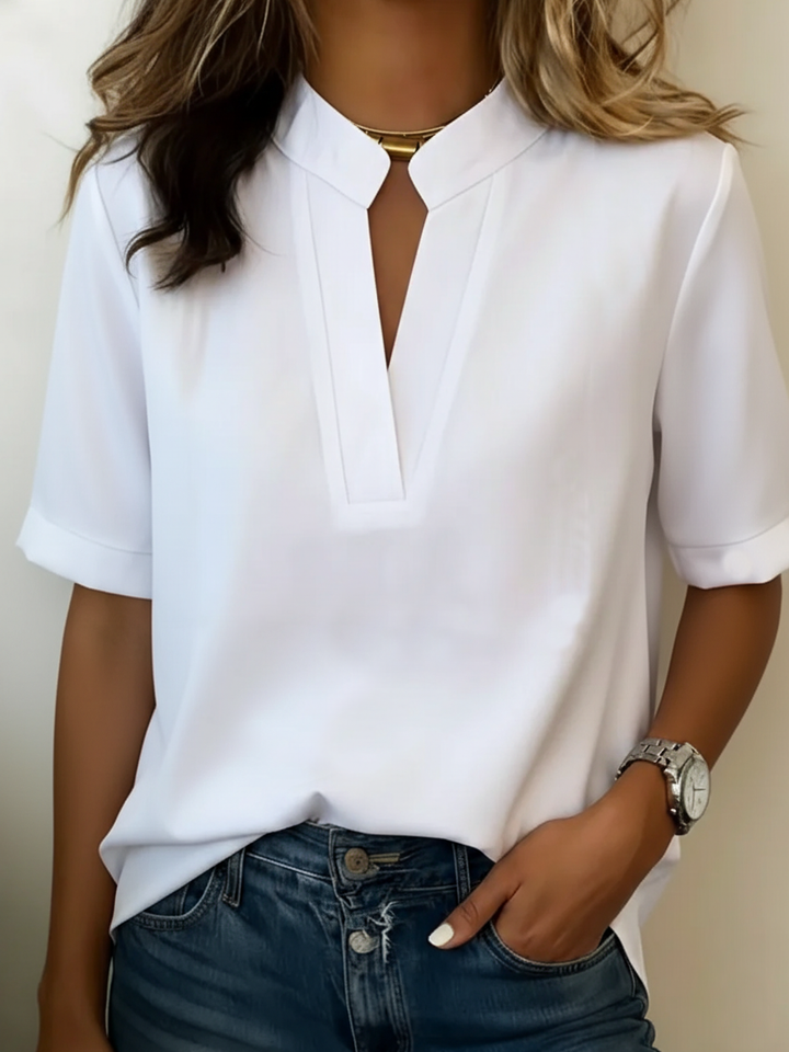 Eleonora - Blouse élégante avec col raffiné